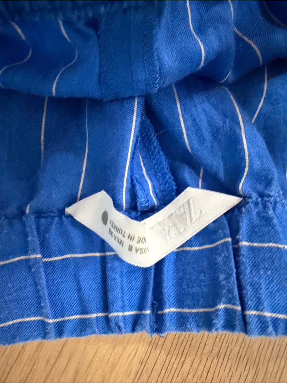 Zara Striped Drawstring Pants - Picture 4 of 4